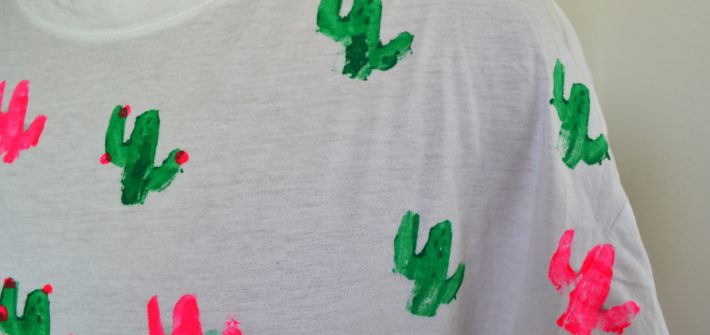 DIY tee shirt tampon mise en avant
